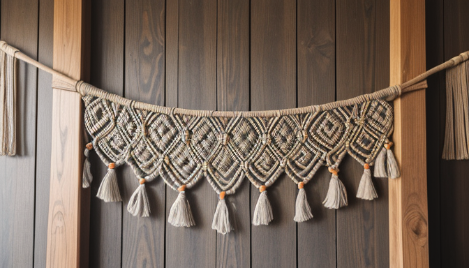 How Is a Macrame Wall Hanging Crafted?
